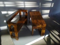 Banc et table pour enfant
